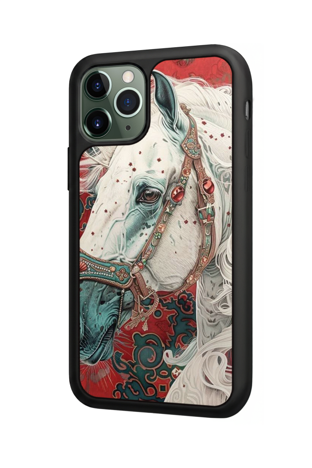 iPhone 11 Pro Max Uyumlu At Horse Tasarımlı Glossy Premium Kılıf
