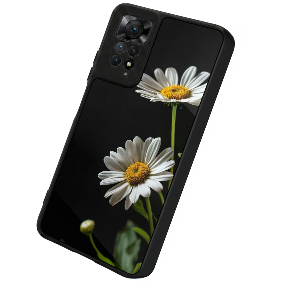 Xiaomi Redmi Note 11 Pro Uyumlu Cicek Tasarımlı Glossy Premium Kılıf