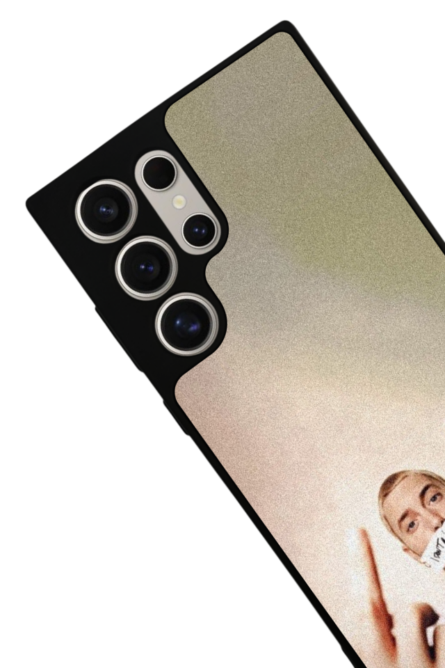 Samsung Galaxy S22 Ultra Uyumlu Eminem Tasarımlı Glossy Premium Kılıf