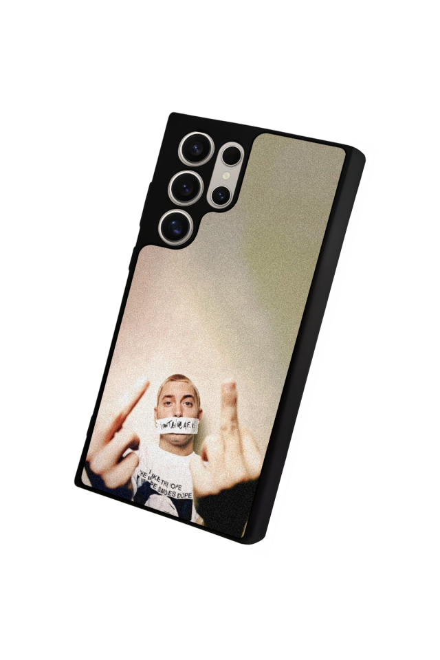 Samsung Galaxy S22 Ultra Uyumlu Eminem Tasarımlı Glossy Premium Kılıf