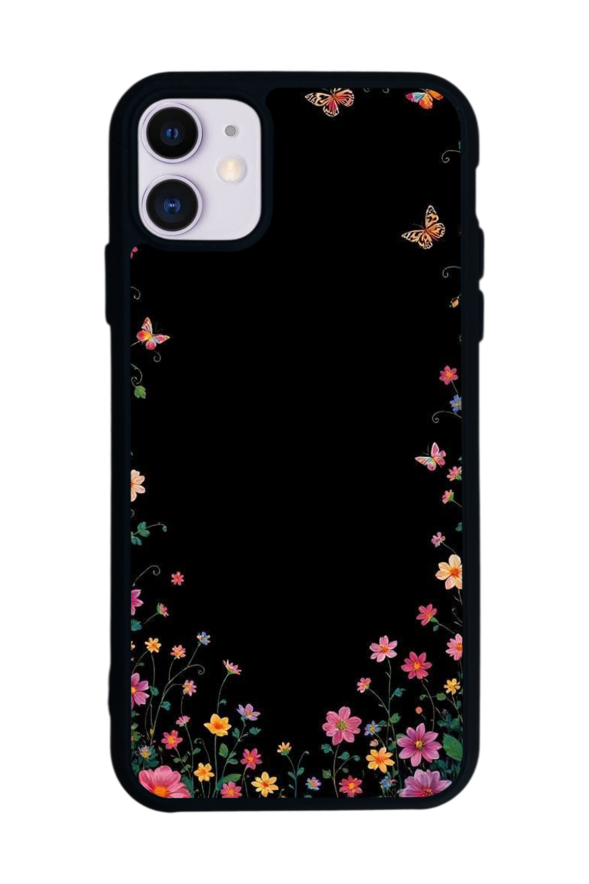 iPhone 11 Uyumlu Floral Tasarımlı Glossy Premium Kılıf