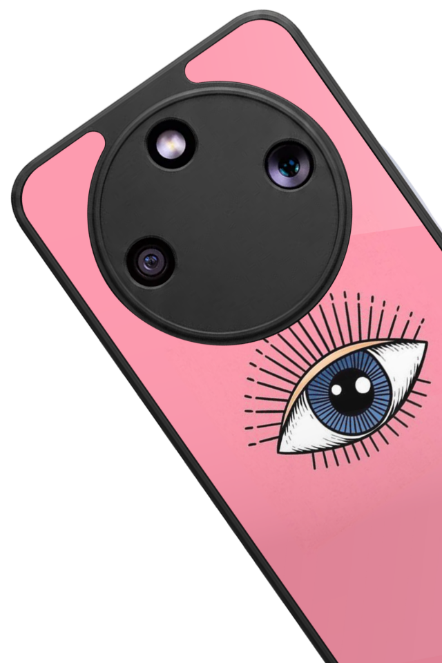 Honor Magic 8 Lite Uyumlu Göz Tasarımlı Glossy Premium Kılıf