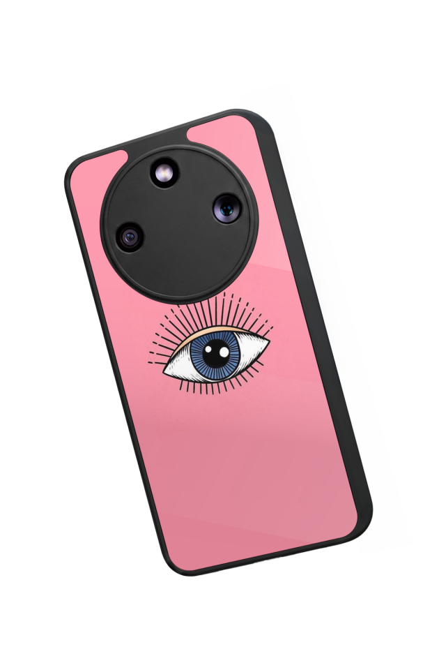 Honor Magic 8 Lite Uyumlu Göz Tasarımlı Glossy Premium Kılıf