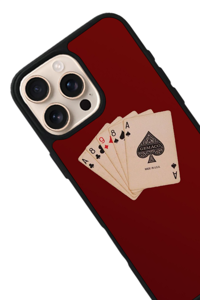 iPhone 16 Pro Uyumlu Kart Tasarımlı Glossy Premium Kılıf