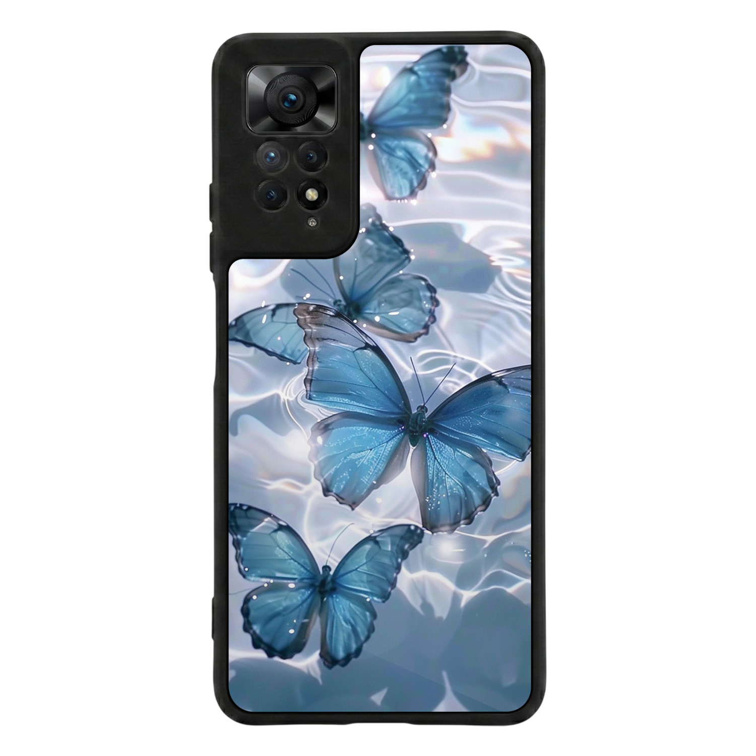 Xiaomi Redmi Note 12 Pro Uyumlu Kelebek Tasarımlı Glossy Premium Kılıf
