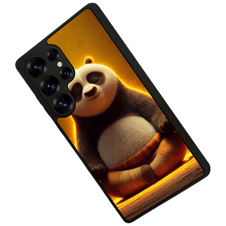 Samsung Galaxy S25 Ultra Uyumlu Kung Fu Panda Tasarımlı Glossy Premium Kılıf