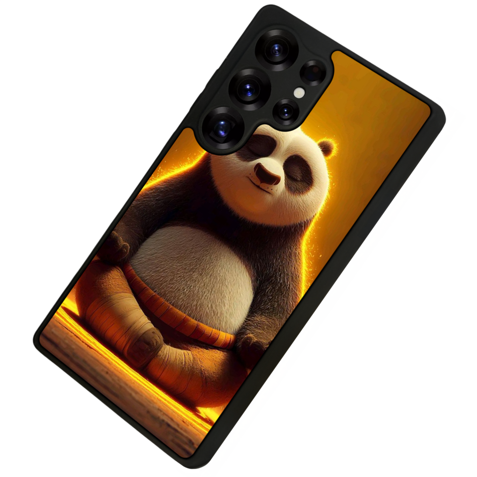 Samsung Galaxy S25 Ultra Uyumlu Kung Fu Panda Tasarımlı Glossy Premium Kılıf