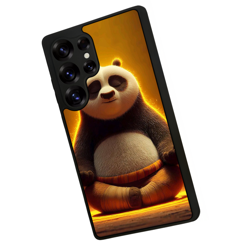 Samsung Galaxy S25 Ultra Uyumlu Kung Fu Panda Tasarımlı Glossy Premium Kılıf