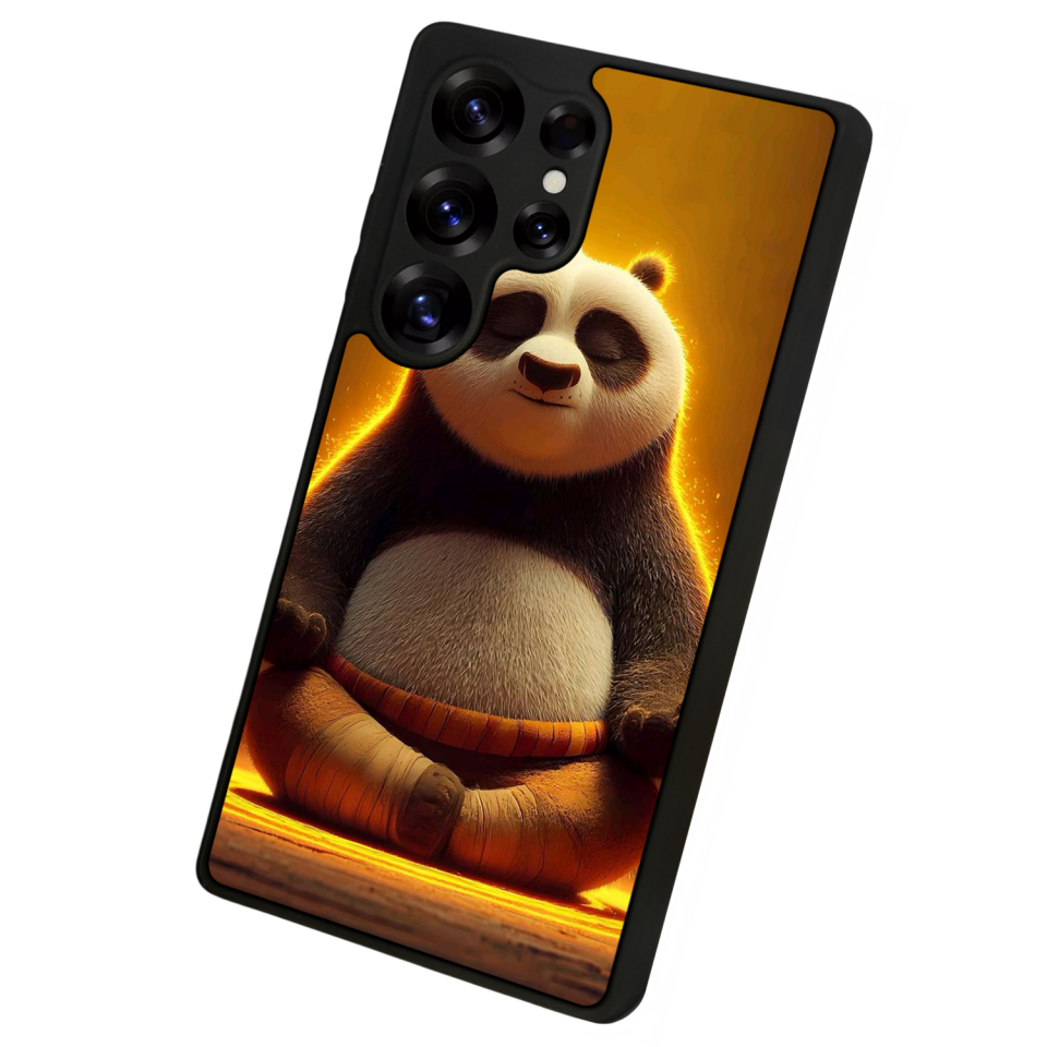 Samsung Galaxy S25 Ultra Uyumlu Kung Fu Panda Tasarımlı Glossy Premium Kılıf