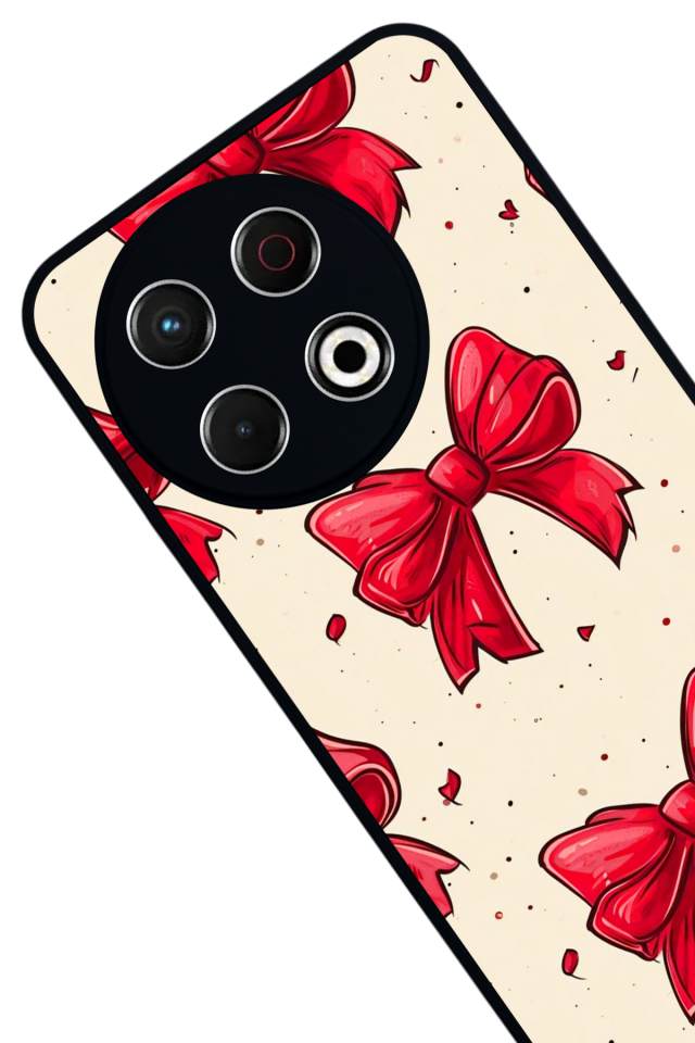 Tecno Spark 30 Pro Uyumlu Kurdele Tasarımlı Glossy Premium Kılıf