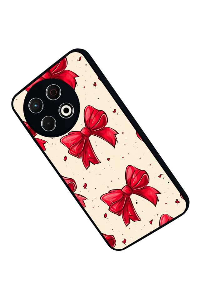 Tecno Spark 30 Pro Uyumlu Kurdele Tasarımlı Glossy Premium Kılıf