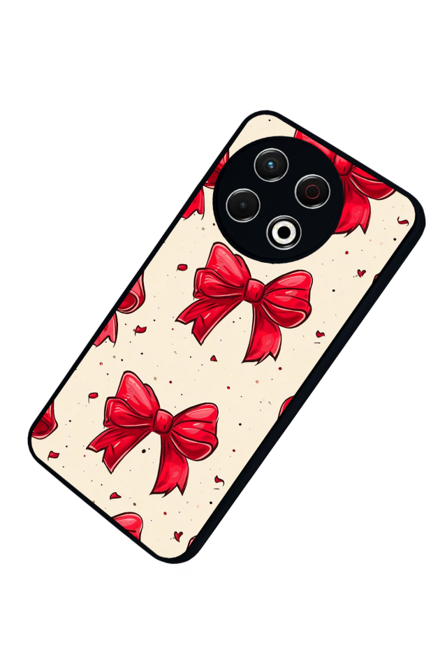 Tecno Spark 30 Pro Uyumlu Kurdele Tasarımlı Glossy Premium Kılıf