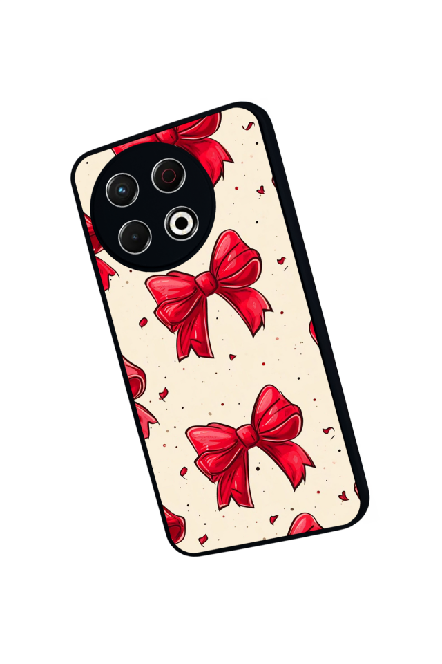 Tecno Spark 30 Pro Uyumlu Kurdele Tasarımlı Glossy Premium Kılıf