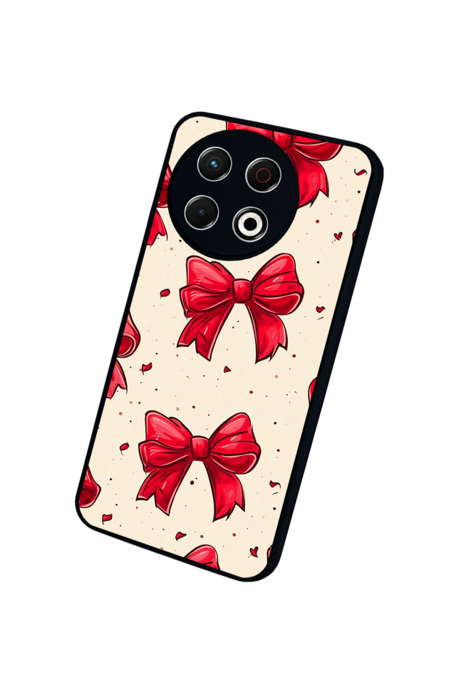 Tecno Spark 30 Pro Uyumlu Kurdele Tasarımlı Glossy Premium Kılıf