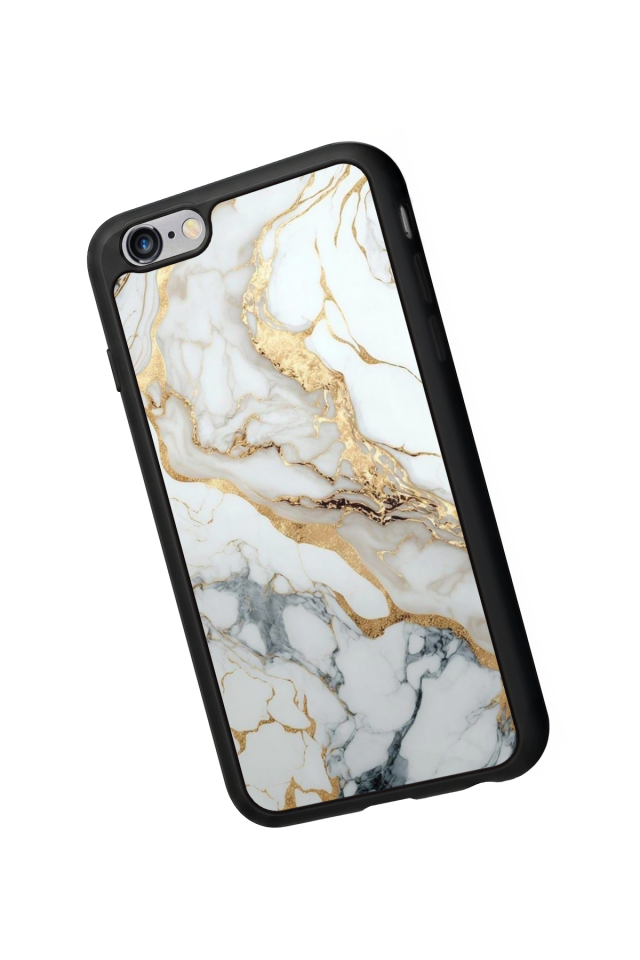 iPhone 6 Plus Uyumlu Mermer Marble Tasarımlı Glossy Premium Kılıf