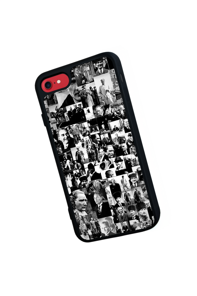 iPhone 8 Uyumlu Mustafa Kemal Ataturk Tasarımlı Glossy Premium Kılıf