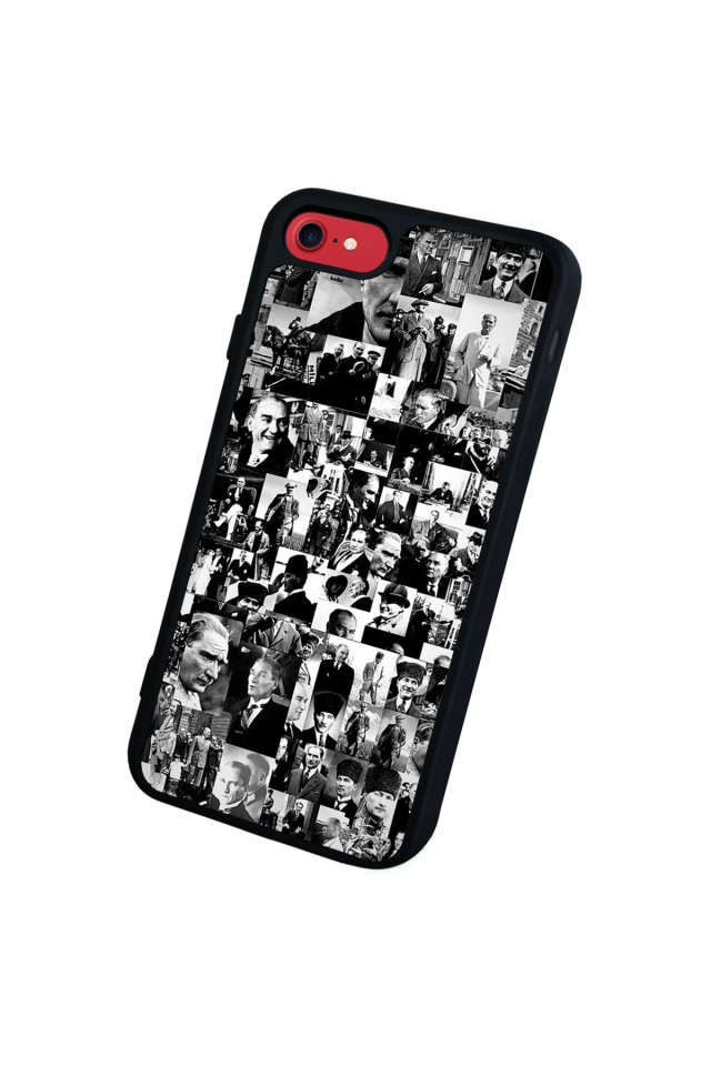 iPhone 8 Uyumlu Mustafa Kemal Ataturk Tasarımlı Glossy Premium Kılıf