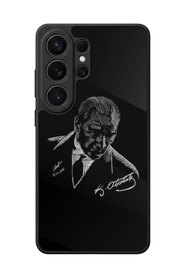 Samsung Galaxy S26 Ultra Uyumlu Mustafa Kemal Ataturk Tasarımlı Glossy Premium Kılıf