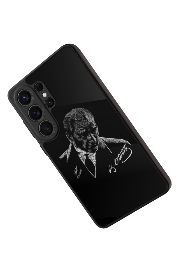 Samsung Galaxy S26 Ultra Uyumlu Mustafa Kemal Ataturk Tasarımlı Glossy Premium Kılıf