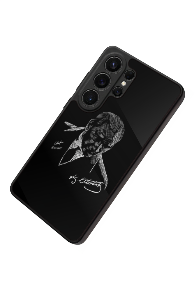 Samsung Galaxy S26 Ultra Uyumlu Mustafa Kemal Ataturk Tasarımlı Glossy Premium Kılıf