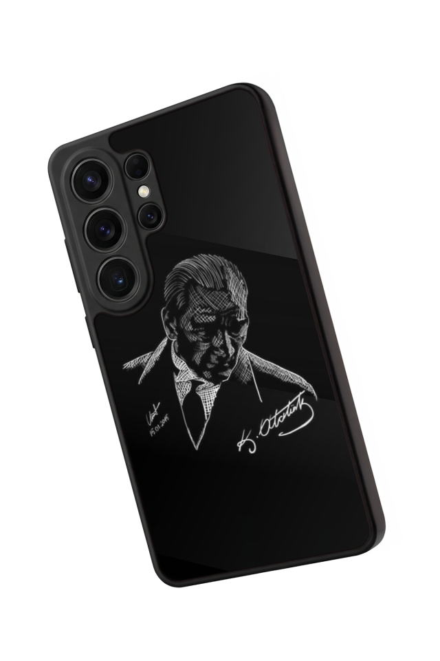 Samsung Galaxy S26 Ultra Uyumlu Mustafa Kemal Ataturk Tasarımlı Glossy Premium Kılıf