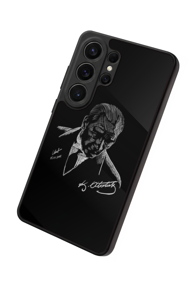 Samsung Galaxy S26 Ultra Uyumlu Mustafa Kemal Ataturk Tasarımlı Glossy Premium Kılıf