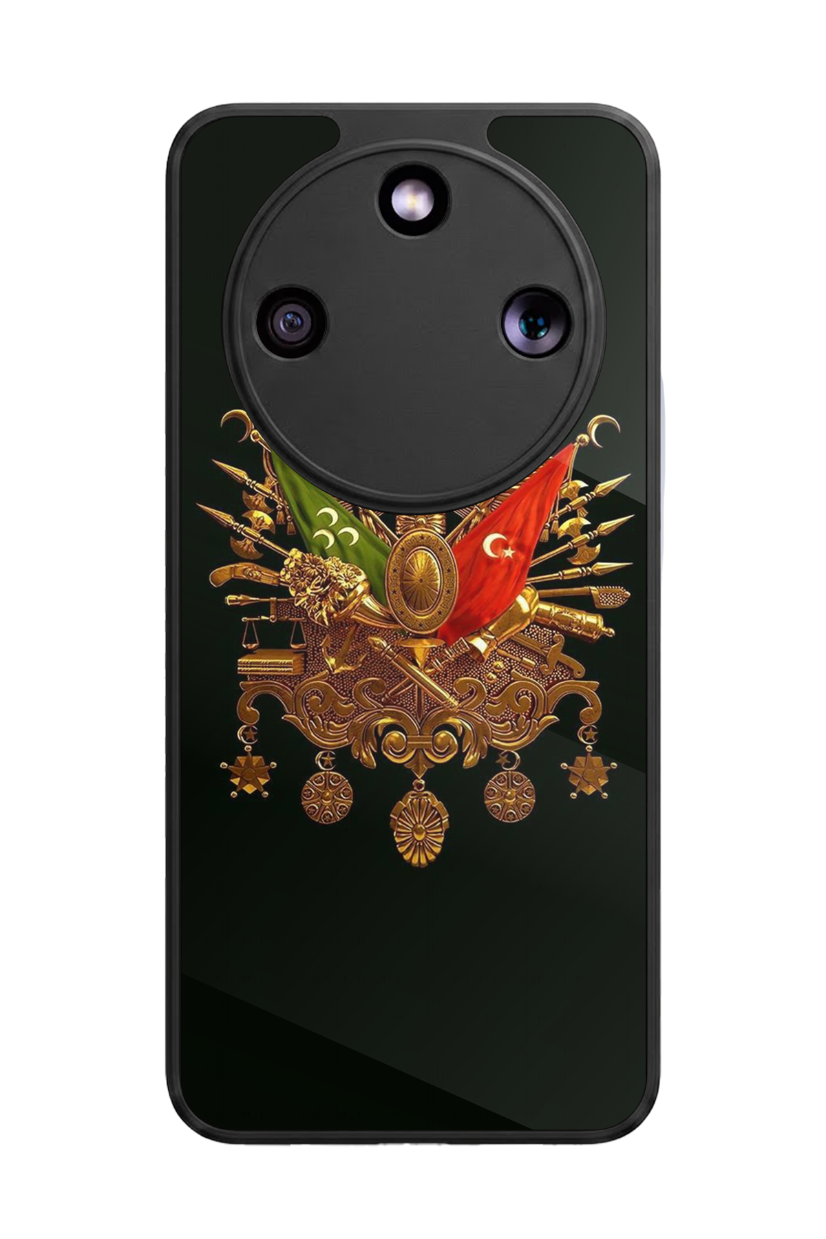 Honor Magic 8 Lite Uyumlu Osmanli Tugrasi Tasarımlı Glossy Premium Kılıf