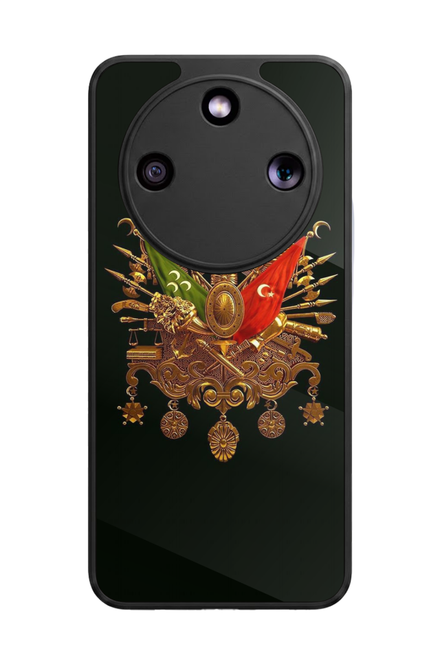 Honor Magic 8 Lite Uyumlu Osmanli Tugrasi Tasarımlı Glossy Premium Kılıf