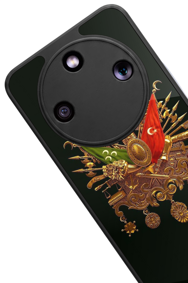 Honor Magic 8 Lite Uyumlu Osmanli Tugrasi Tasarımlı Glossy Premium Kılıf