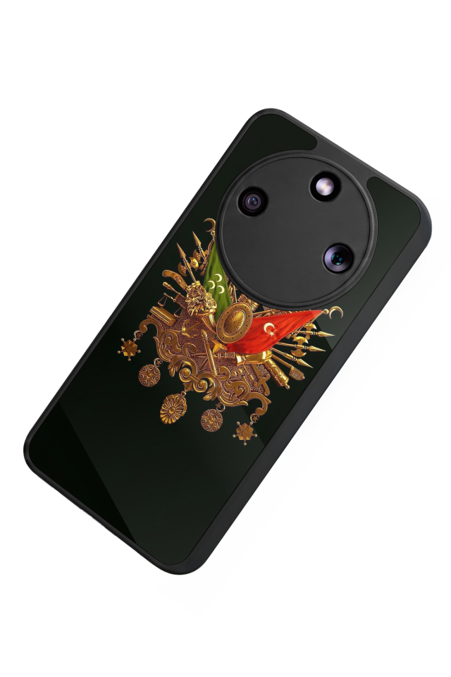Honor Magic 8 Lite Uyumlu Osmanli Tugrasi Tasarımlı Glossy Premium Kılıf