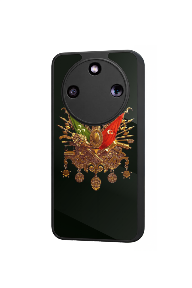 Honor Magic 8 Lite Uyumlu Osmanli Tugrasi Tasarımlı Glossy Premium Kılıf