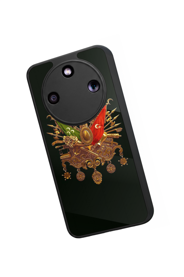 Honor Magic 8 Lite Uyumlu Osmanli Tugrasi Tasarımlı Glossy Premium Kılıf