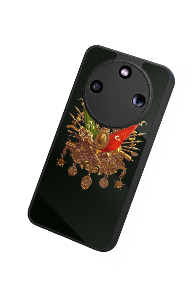 Honor Magic 8 Lite Uyumlu Osmanli Tugrasi Tasarımlı Glossy Premium Kılıf