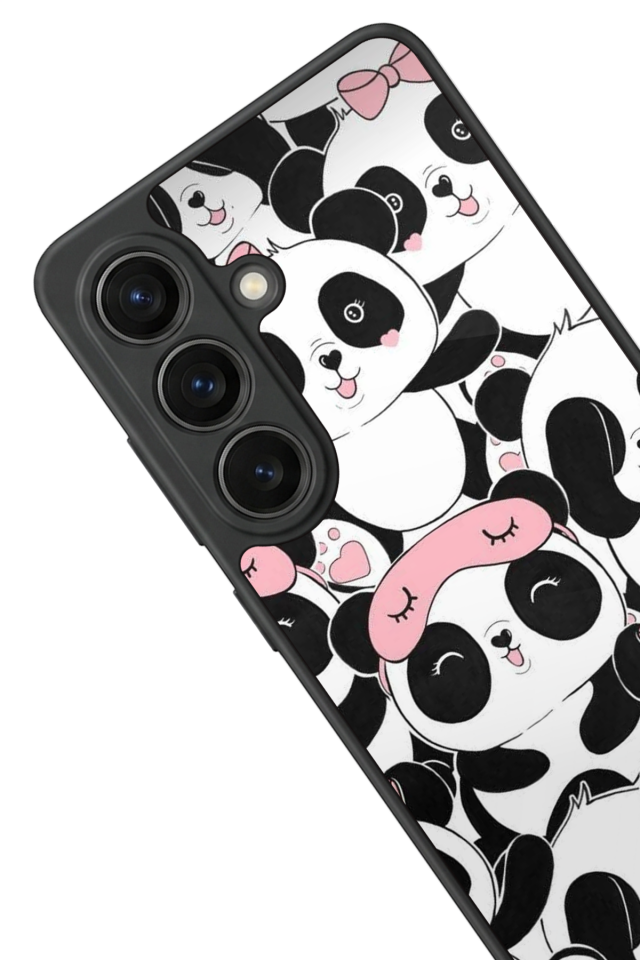 Samsung Galaxy S26 Uyumlu Panda Tasarımlı Glossy Premium Kılıf