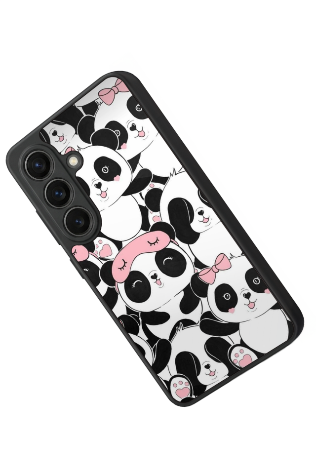 Samsung Galaxy S26 Uyumlu Panda Tasarımlı Glossy Premium Kılıf