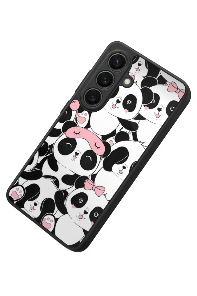 Samsung Galaxy S26 Uyumlu Panda Tasarımlı Glossy Premium Kılıf