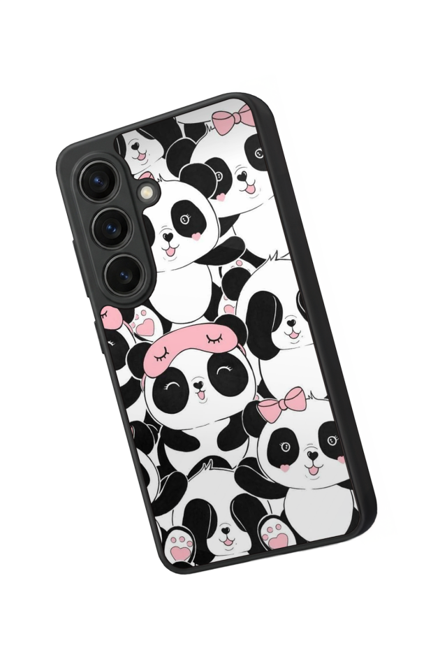 Samsung Galaxy S26 Uyumlu Panda Tasarımlı Glossy Premium Kılıf