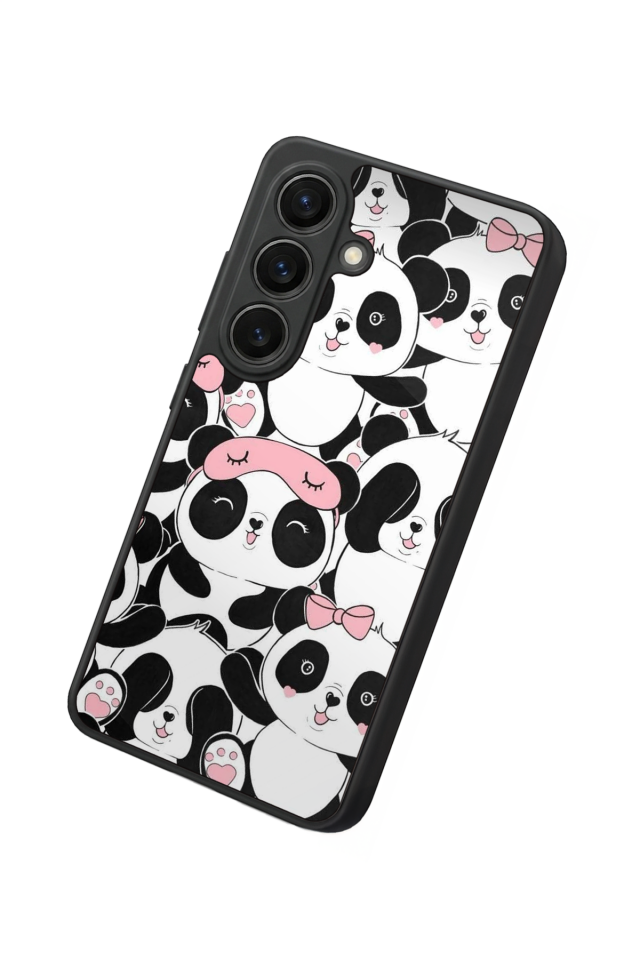 Samsung Galaxy S26 Uyumlu Panda Tasarımlı Glossy Premium Kılıf