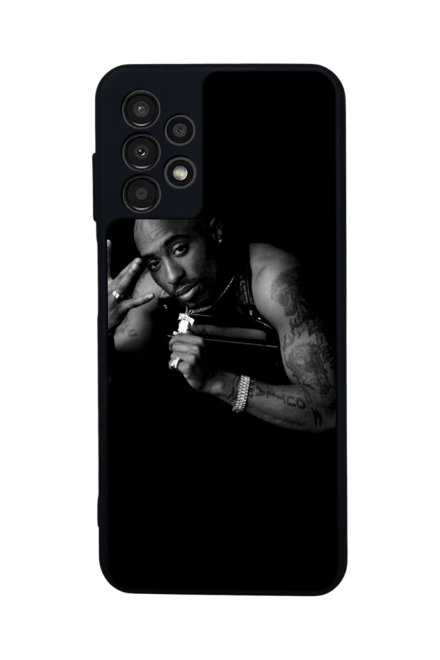 Samsung Galaxy A23 Uyumlu Tupac Tasarımlı Glossy Premium Kılıf