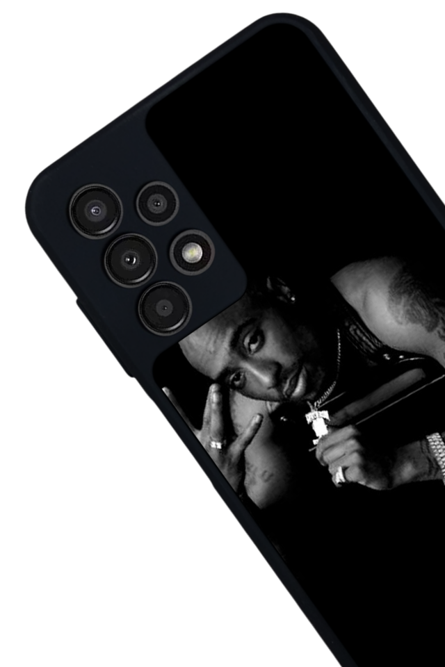 Samsung Galaxy A23 Uyumlu Tupac Tasarımlı Glossy Premium Kılıf