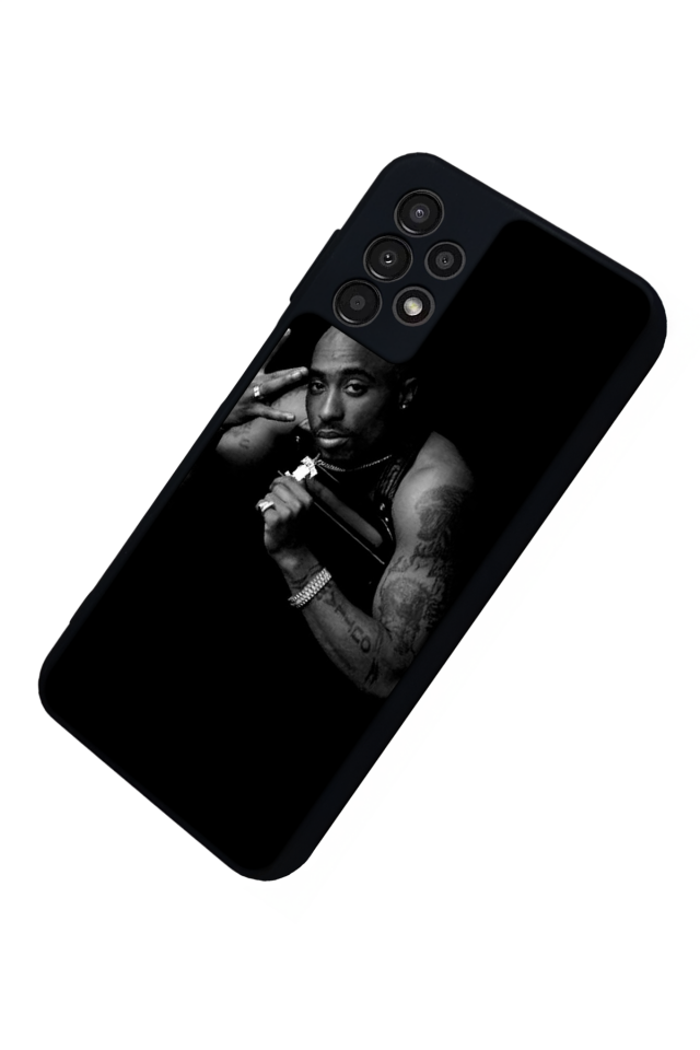 Samsung Galaxy A23 Uyumlu Tupac Tasarımlı Glossy Premium Kılıf