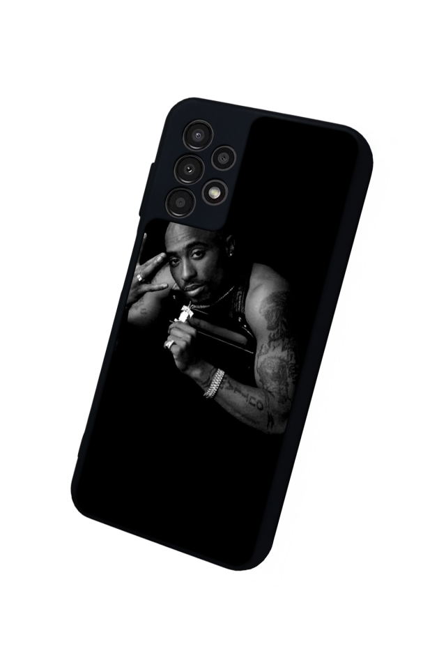 Samsung Galaxy A23 Uyumlu Tupac Tasarımlı Glossy Premium Kılıf