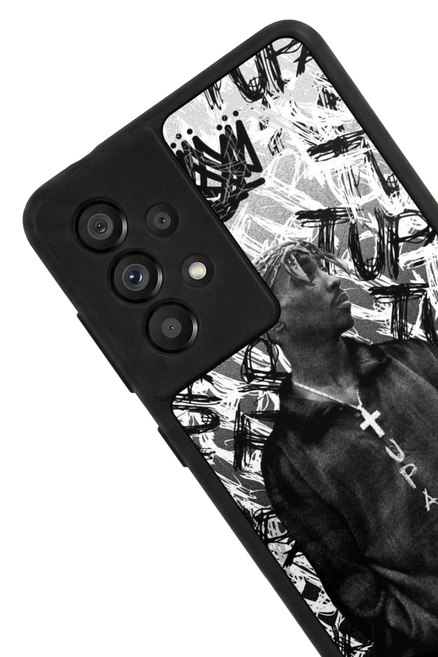 Samsung Galaxy A73 Uyumlu Tupac Tasarımlı Glossy Premium Kılıf
