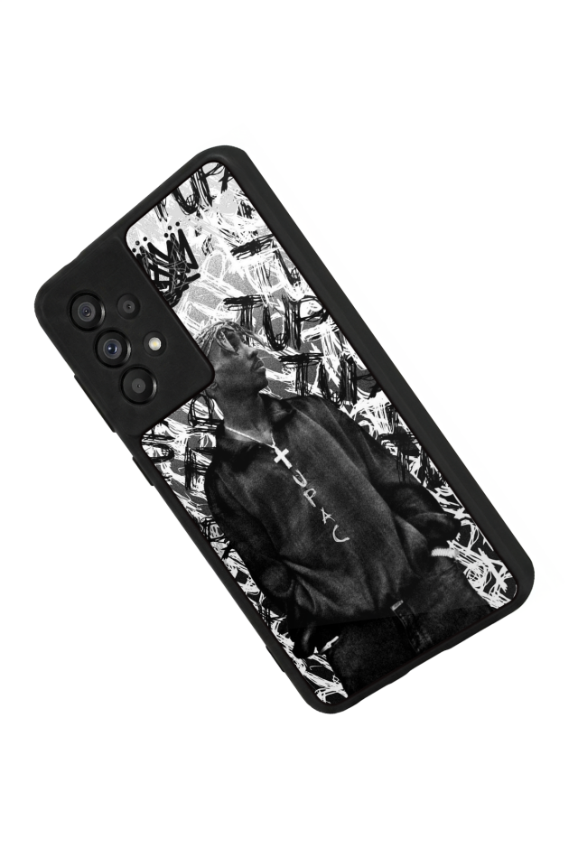 Samsung Galaxy A73 Uyumlu Tupac Tasarımlı Glossy Premium Kılıf