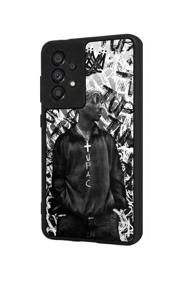 Samsung Galaxy A73 Uyumlu Tupac Tasarımlı Glossy Premium Kılıf