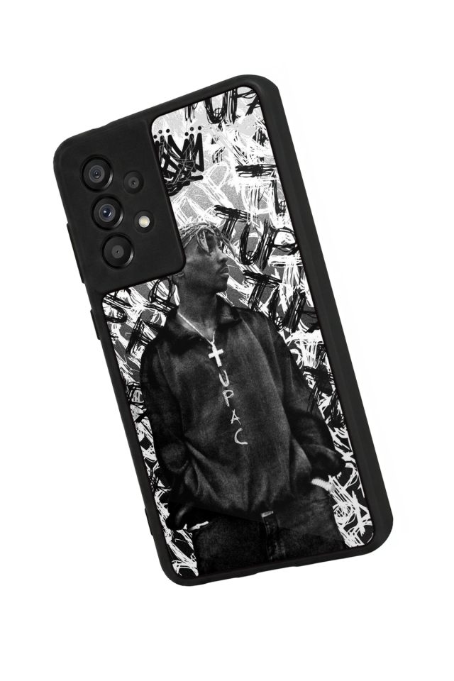 Samsung Galaxy A73 Uyumlu Tupac Tasarımlı Glossy Premium Kılıf