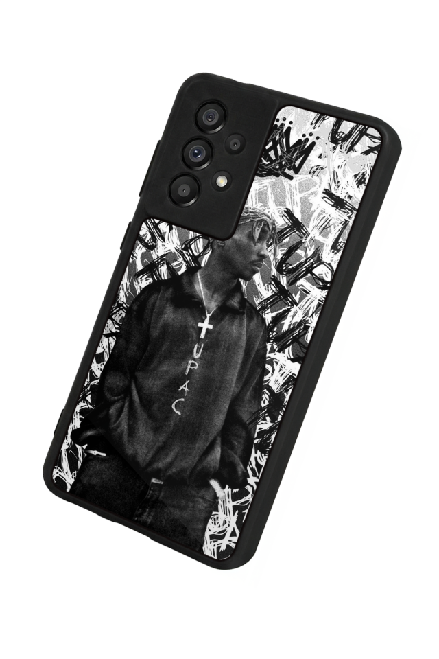 Samsung Galaxy A73 Uyumlu Tupac Tasarımlı Glossy Premium Kılıf