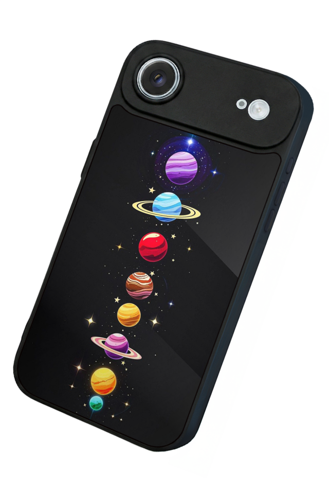 iPhone 17 Air Uyumlu Uzay Tasarımlı Glossy Premium Kılıf